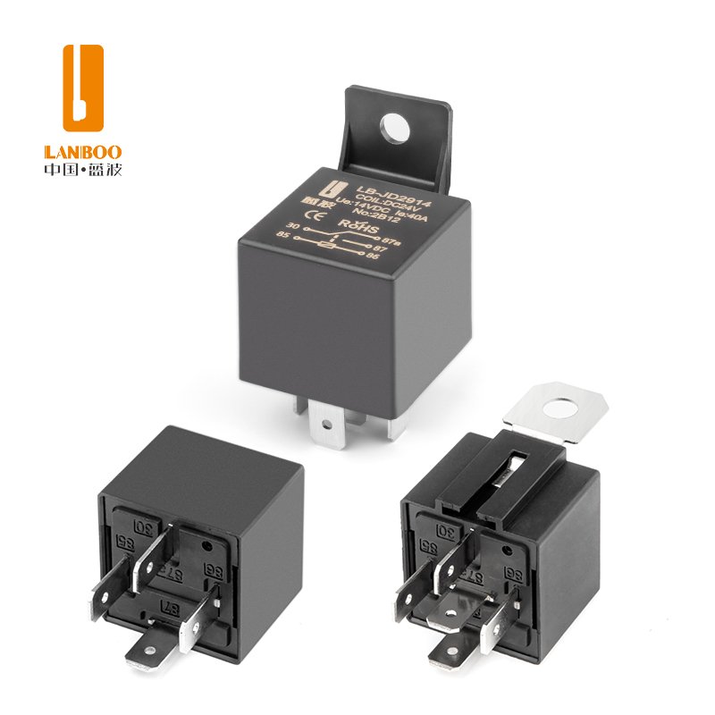 LANBOO 80A Automotive Relay 12V24V Integrated 4/5 Foot Waterproof, Oilproof and Dustproof Car Motorbike Universal