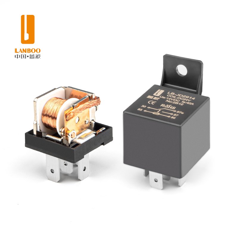 LANBOO 80A Automotive Relay 12V24V Integrated 4/5 Foot Waterproof, Oilproof and Dustproof Car Motorbike Universal
