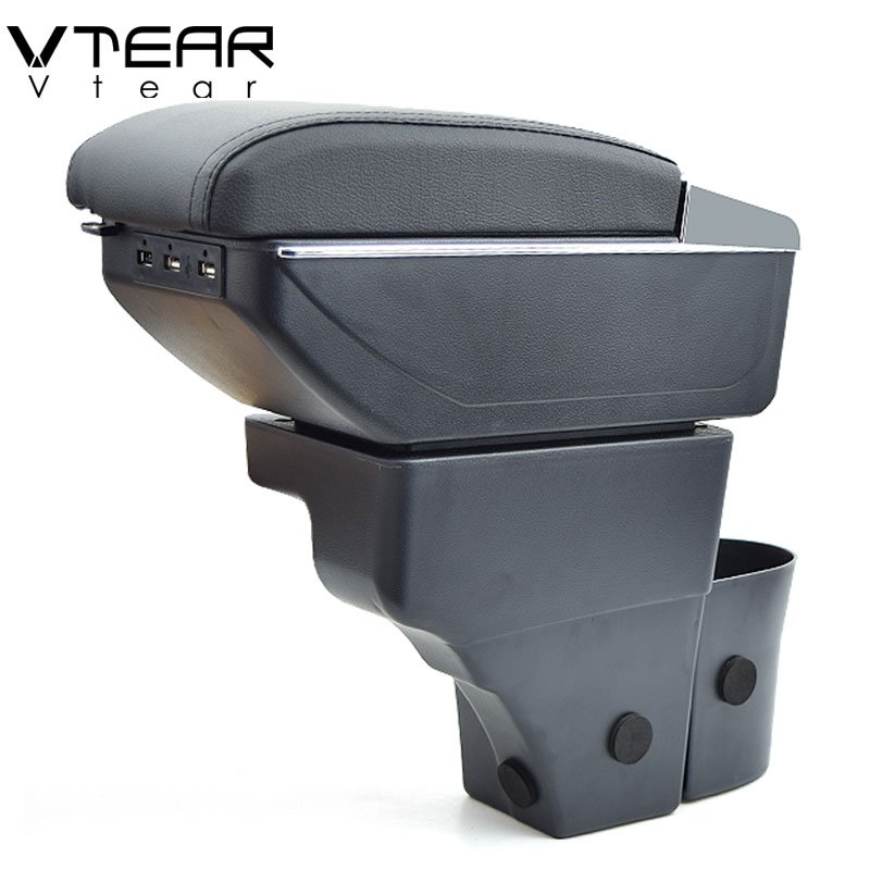 Vtear Armrest Interior Center Console Storage Box Arm Rest Car-Styling Decoration Accessories Parts Organizer for Nissan Note