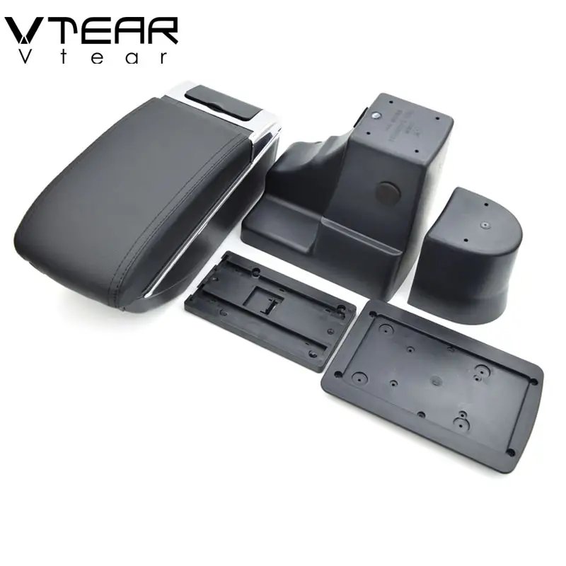 Vtear Armrest Interior Center Console Storage Box Arm Rest Car-Styling Decoration Accessories Parts Organizer for Nissan Note
