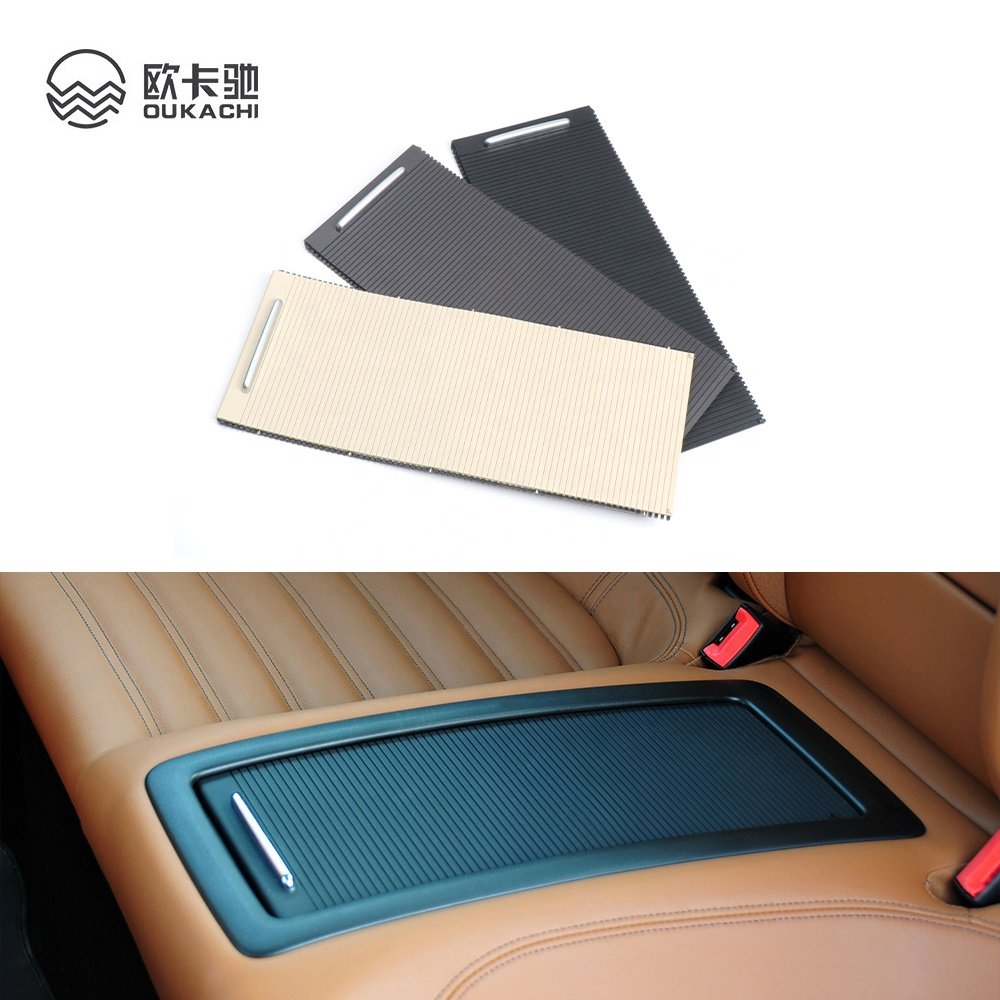 For Volkswagen Magotan Rear Seats Central Armrest Curtain Passat B6 B7 CC Container Storage Box Center Console Shutters Cover