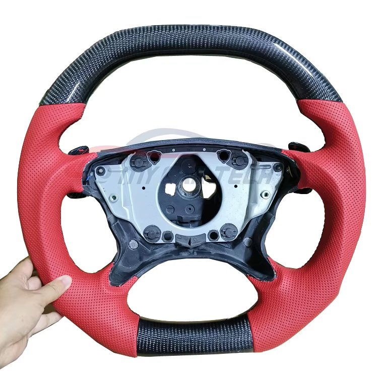 Carbon Fiber and Leather Steering Wheel for Mercedes Benz W219