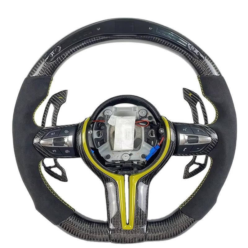 Car interior accessories real carbon fiber steering wheel for BMW 1 2 3 4 series F10 F20 F30 F82