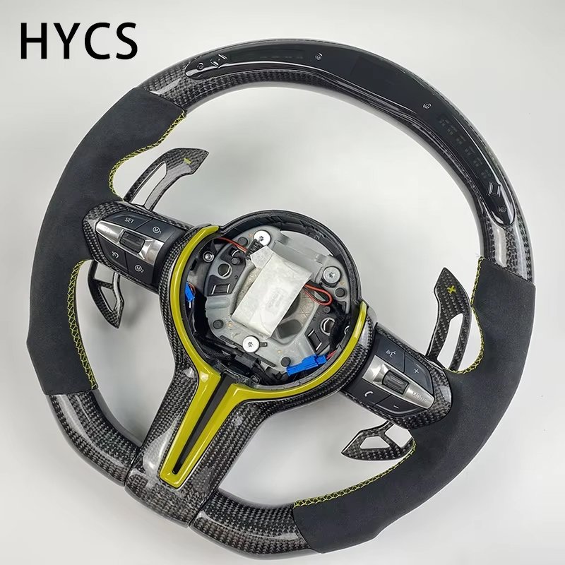 Car interior accessories real carbon fiber steering wheel for BMW 1 2 3 4 series F10 F20 F30 F82