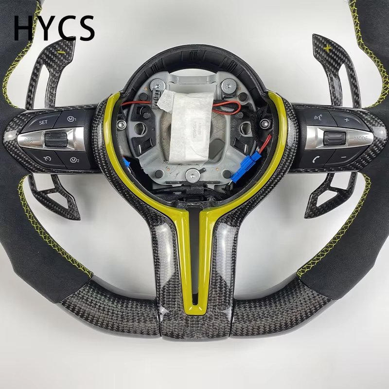 Car interior accessories real carbon fiber steering wheel for BMW 1 2 3 4 series F10 F20 F30 F82