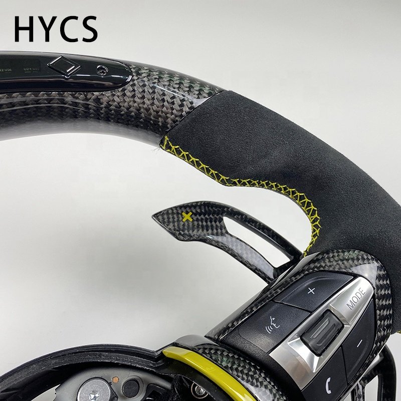 Car interior accessories real carbon fiber steering wheel for BMW 1 2 3 4 series F10 F20 F30 F82