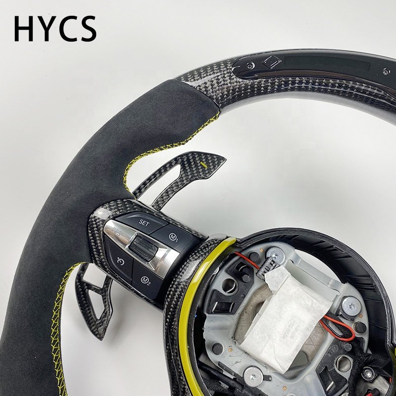 Car interior accessories real carbon fiber steering wheel for BMW 1 2 3 4 series F10 F20 F30 F82