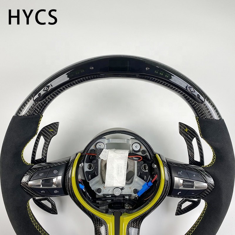 Car interior accessories real carbon fiber steering wheel for BMW 1 2 3 4 series F10 F20 F30 F82