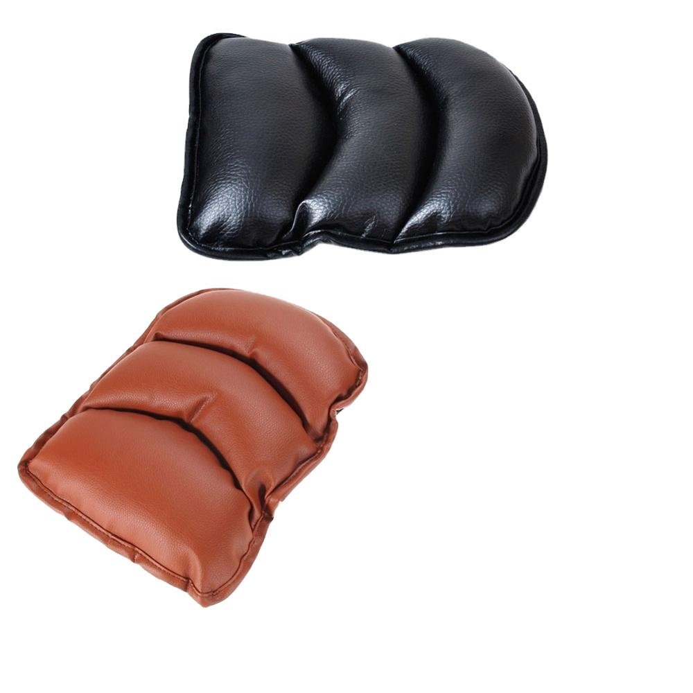 Universal Soft Leather Car Armrest Protective Case Central Console Box Pad Cover Cushion Support Seat Arm Interior Accessories