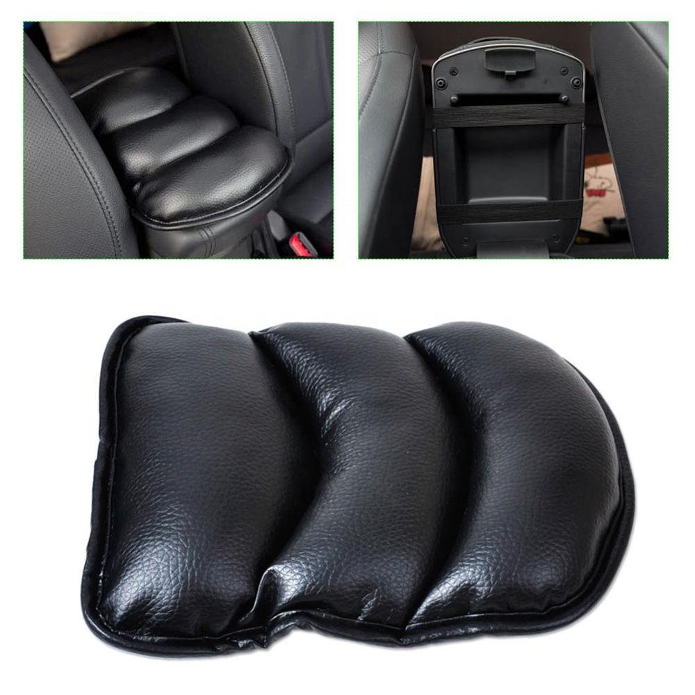 Universal Soft Leather Car Armrest Protective Case Central Console Box Pad Cover Cushion Support Seat Arm Interior Accessories