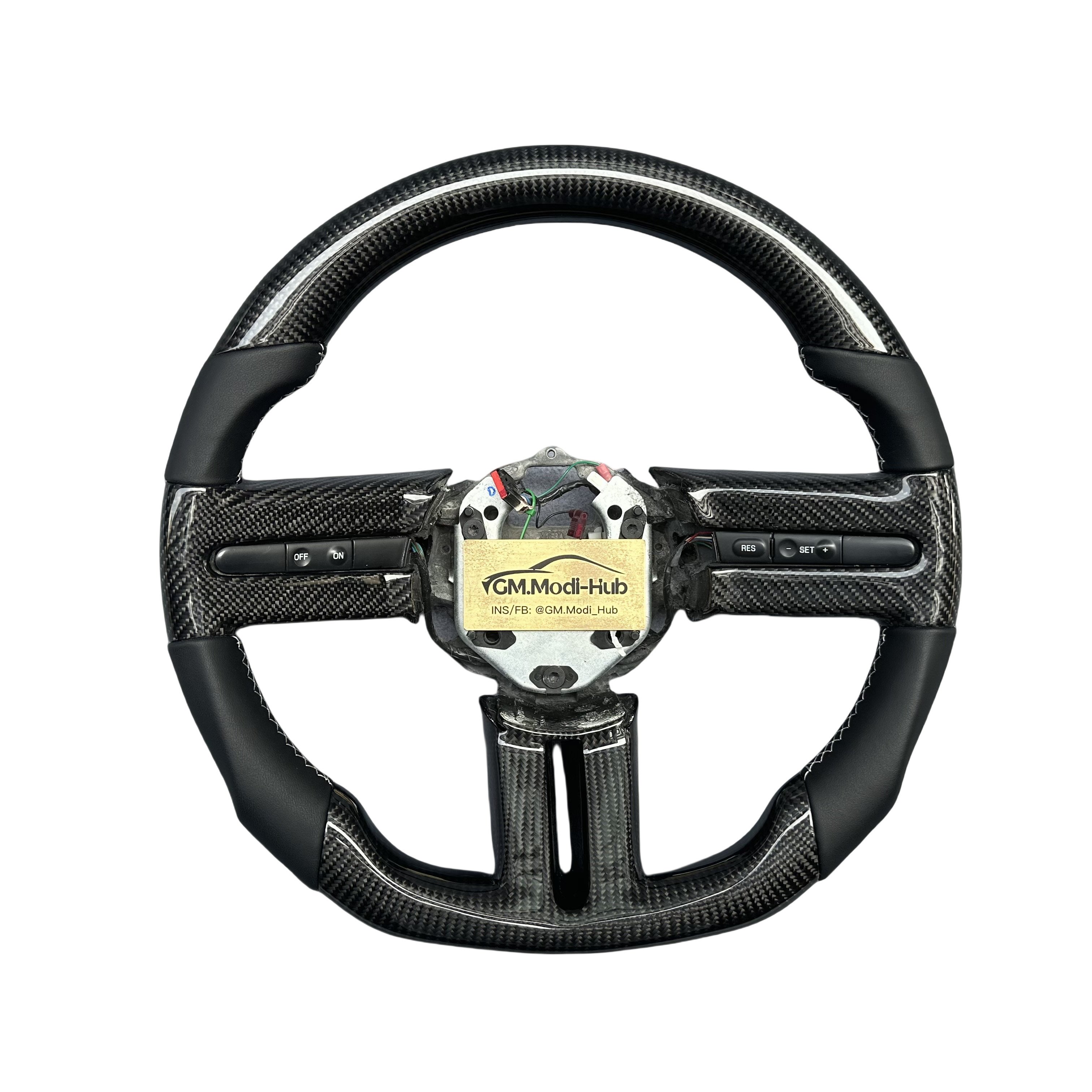 GM.Modi-Hub high Quality Carbon Fiber Car Steering Wheel For Ford 2005 2006 2007 2008 2009 Mustang
