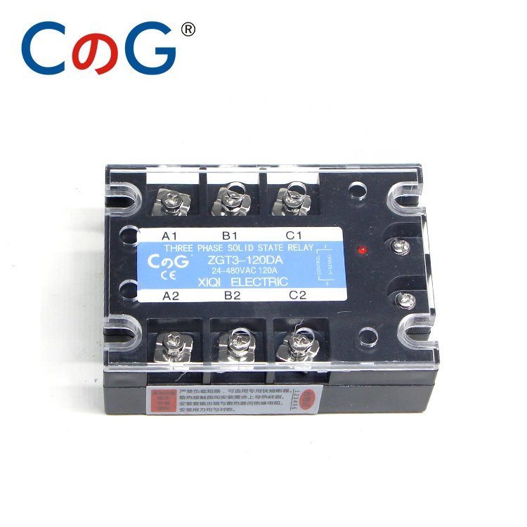 CG 3 Phase 120A 150A 200A DA Three-Phase SSR DC Control AC Solid State Relay SSR 3-32V DC to 24-480V AC