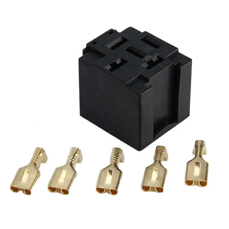 Universal Auto 12V 30/40 A 5 Pin 5P Automotive Harness New Arrival High-quality Car Auto Relay Socket 5 Wire With Terminal