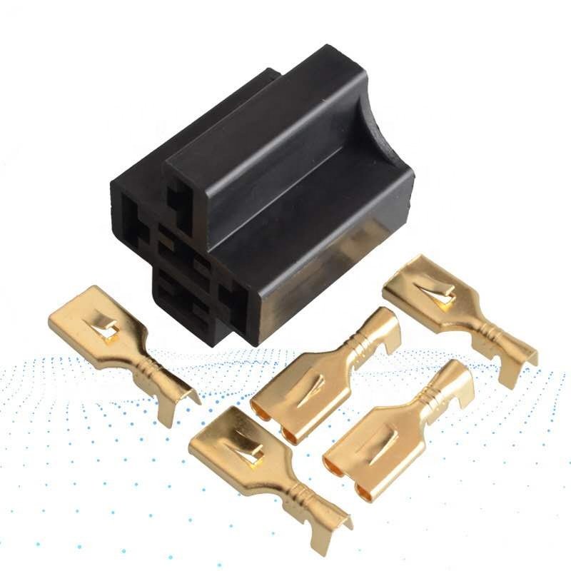Universal Auto 12V 30/40 A 5 Pin 5P Automotive Harness New Arrival High-quality Car Auto Relay Socket 5 Wire With Terminal