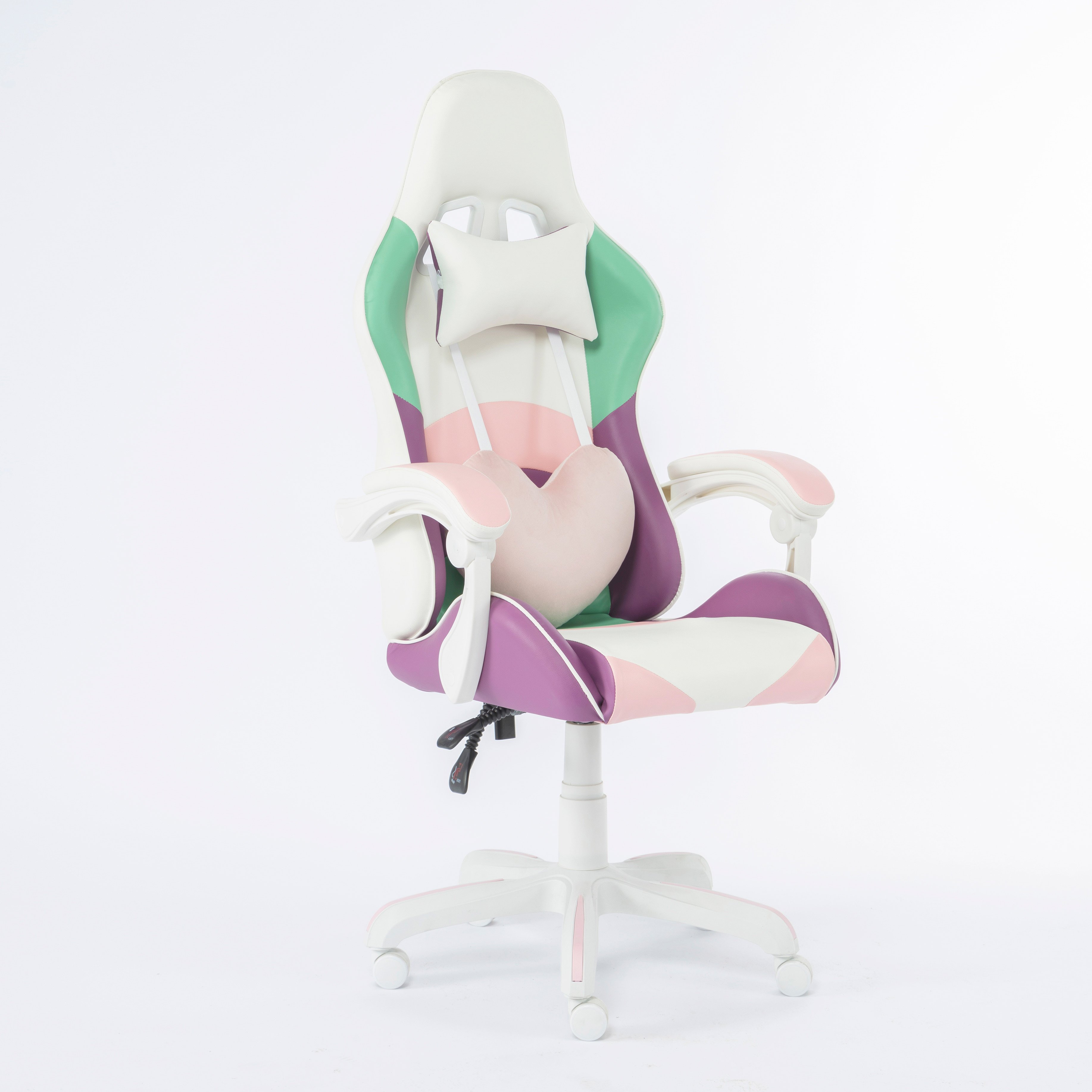 Wholesale Ergonomic PU Leather Chair Height Adjustable Recline PC Girls Armrest Pink Gaming Chairs