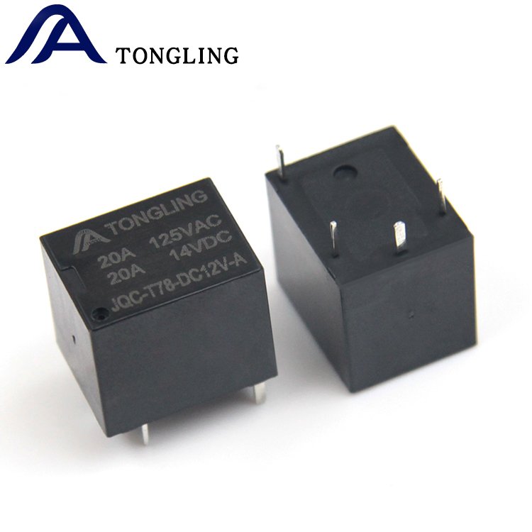 TONGLING JQC T78 DC 12V A 4 Pin Miniature Relay Straight Plug Welding For Auto