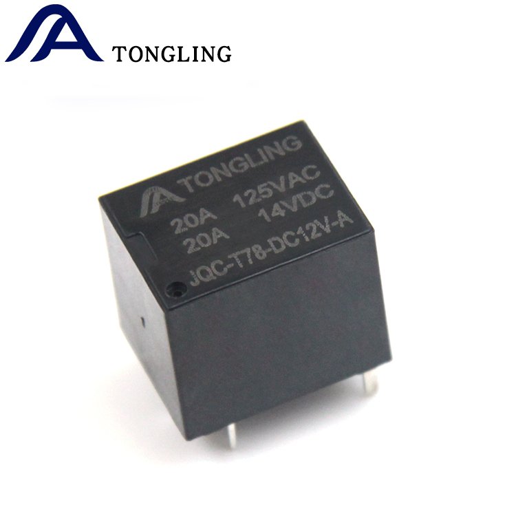TONGLING JQC T78 DC 12V A 4 Pin Miniature Relay Straight Plug Welding For Auto