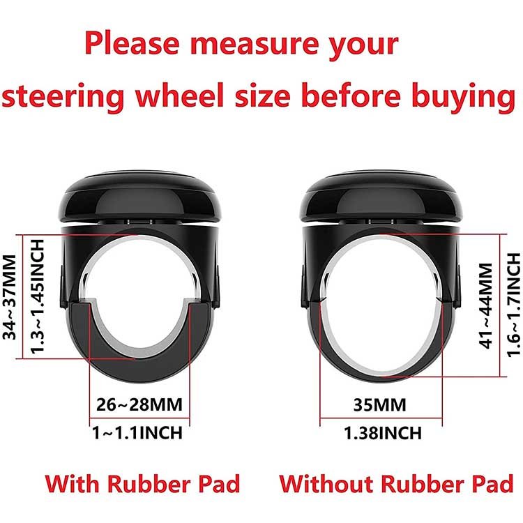 Universal Car Wheel Steering Spinner Knob Auto Steering Plastic Rubber Interior Accessories