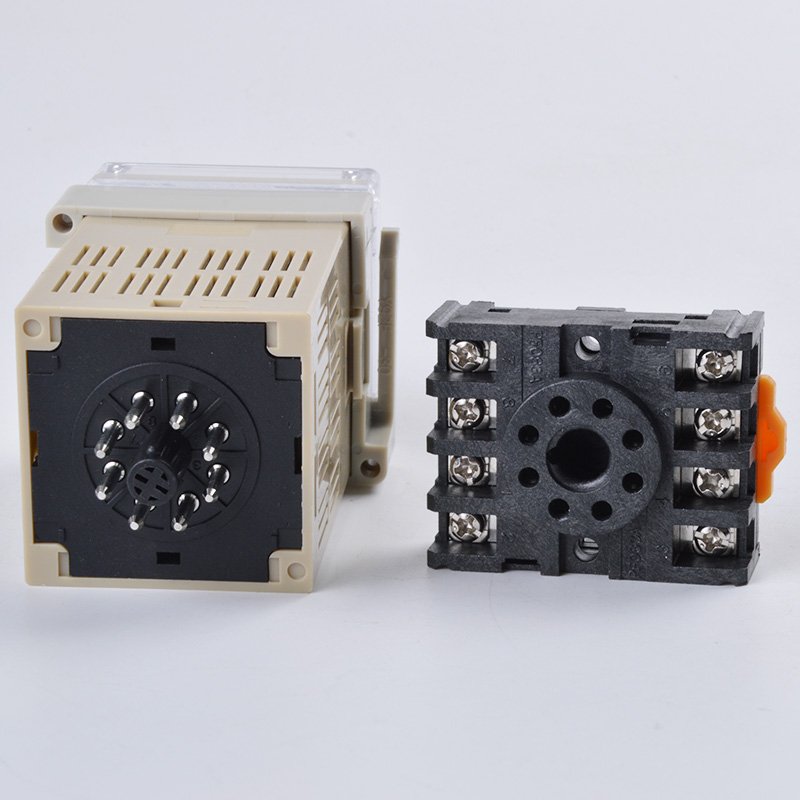 DH48S-2Z 2Z Delay Relay Time Relay with Socket AC110V AC220V DC24V DC12V 8 Pins, Electronic Digital Time Relay