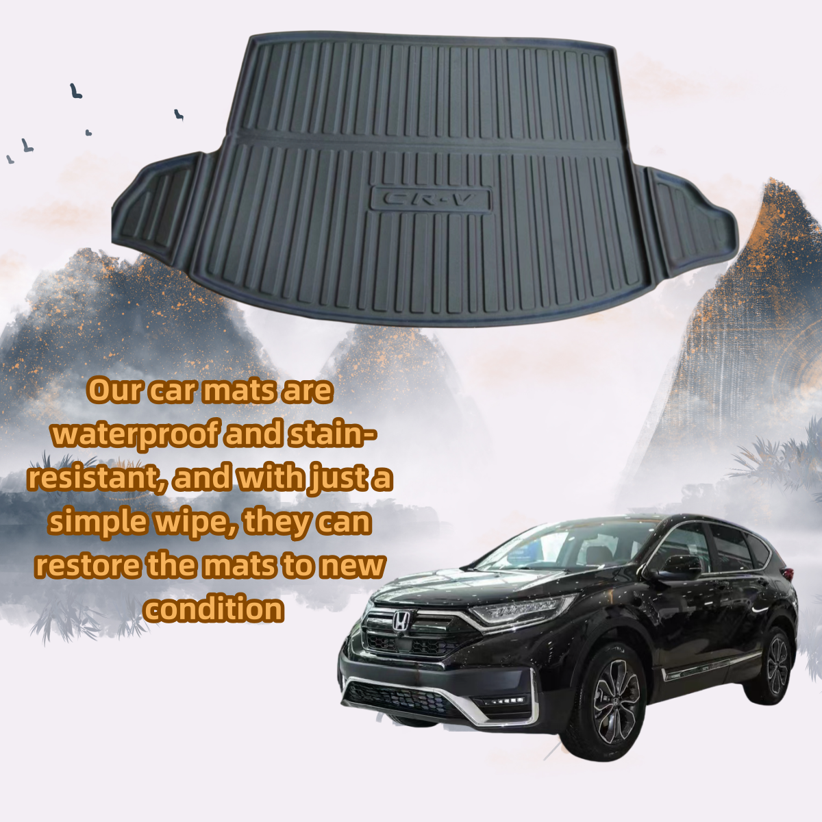 Suitable for CRV 2017-2022 Back Cushions Pad with All-weather protection Back Pad