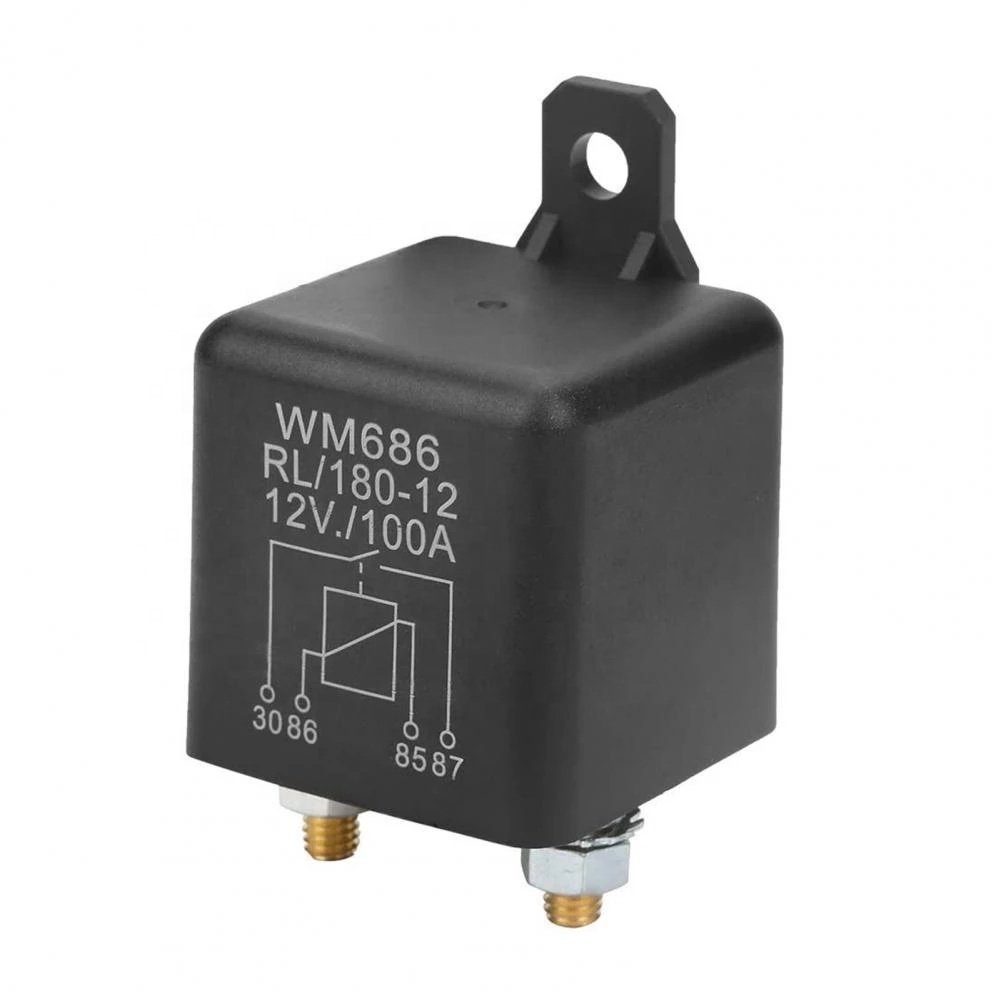 WM686 100A 12V 24A 4 Pin Auto Relay Normally Open Heavy Duty Car Start Relay