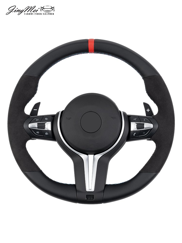 Customs Full Leather Steering Wheel For BMW M1 M2 M3 M4 M5 M6 F10 F30 F12 X1 X2 X3 X4 X5 X6