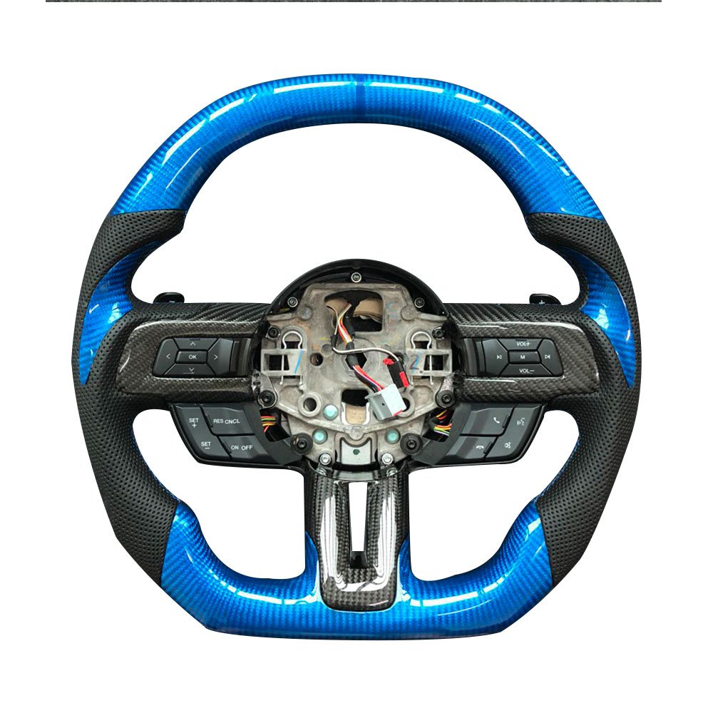 Car Steering Wheel Carbon Steering Wheel Sports for Ford Mustang GT 2013 2014-2018