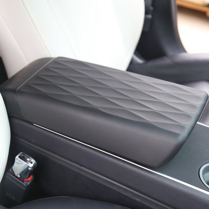 Model TPE Soft Case Car Center Console Arm Rest Lid Auto Central Armrest Box Pad Cover Latch for Tesla Model Y 3 Accessories Mat