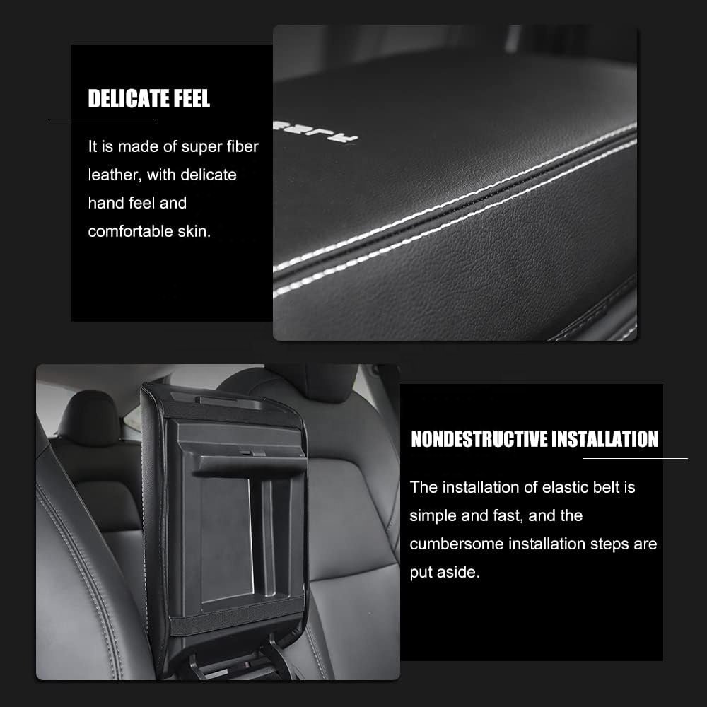 Tesla Model 3/Y Armrest Accessories Front Position Interior Decoration for 2017- Console Cover for Car