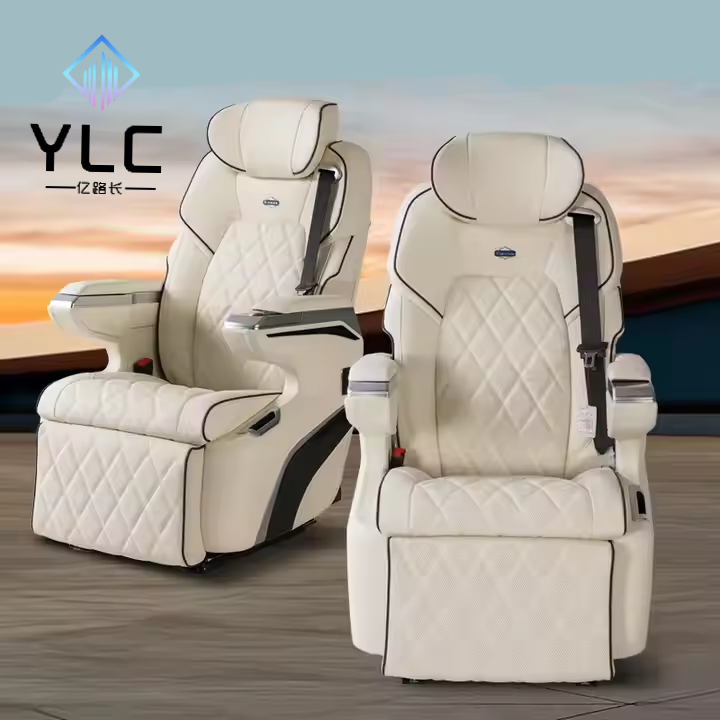 YLC Luxury Interior Electric Rear Seat with Leg Rest Middle Armrest Box with Compressor Refrigerator for GL X164 GLS X166 X167