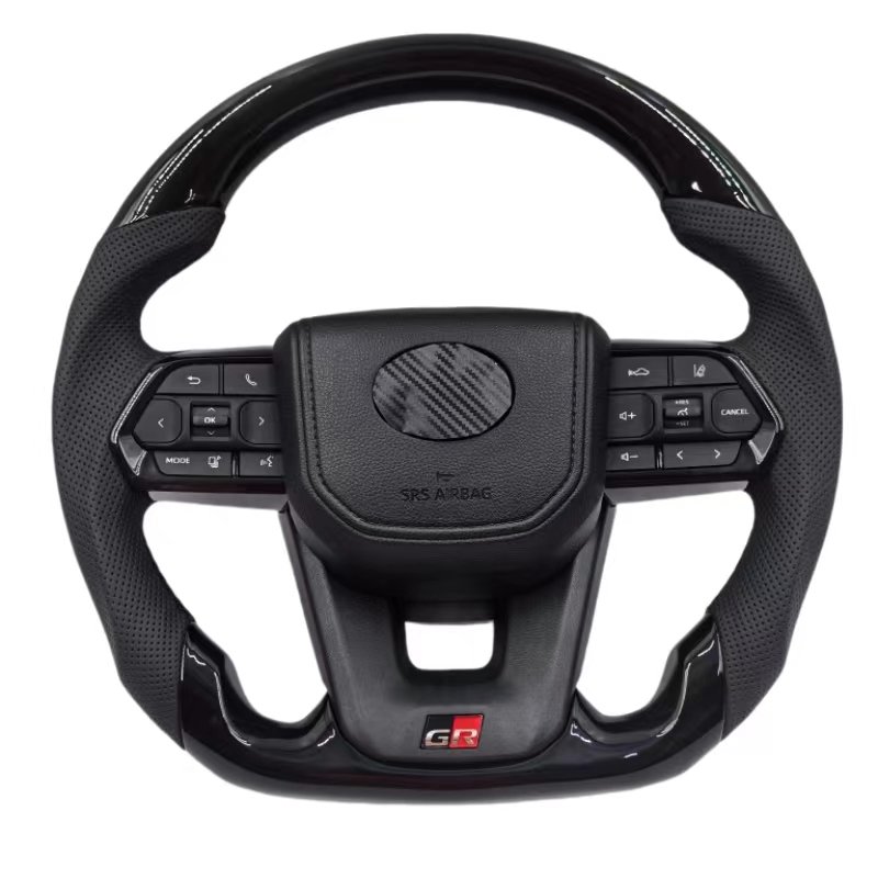 Car Accessories Car Steering wheel For Toyota LAND CRUISER LC200 Bright black 2006-2023