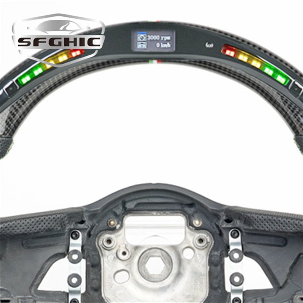 Carbon Fiber Led Lighting Custom Sport Steering Wheels Interior Car Steering Wheel Hot Sell Car Steering Wheel For Audi