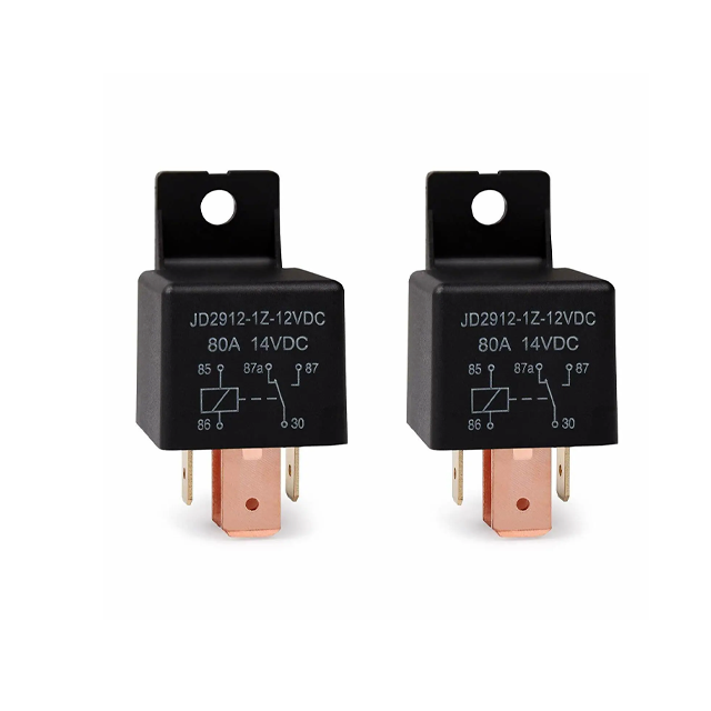 12V 5 Pin Automotive Relay JD2912-1Z-12VDC 80A Contactor Relay Switch Power for Auto Car Truck Accessories with Plastic