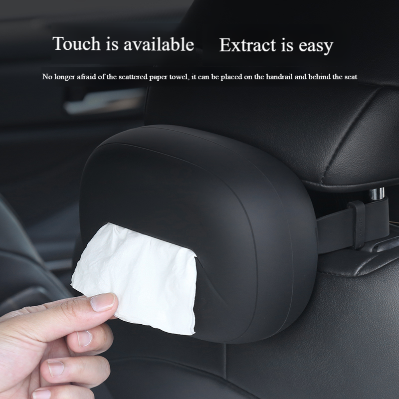 Factory Hot Selling Portable Car Seat Armrest High-end Tissue Box