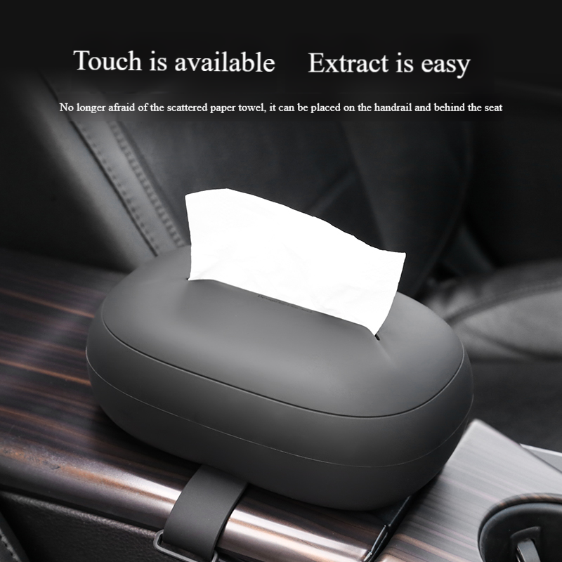 Factory Hot Selling Portable Car Seat Armrest High-end Tissue Box