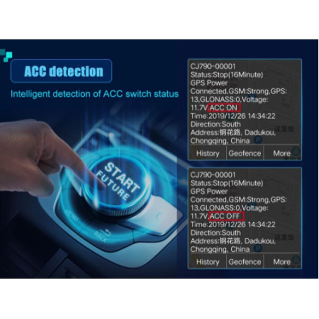 Car/Vehicle GPS tracker with ACC Detection/cut-off Engine Function CJ730 Tracking Platform
