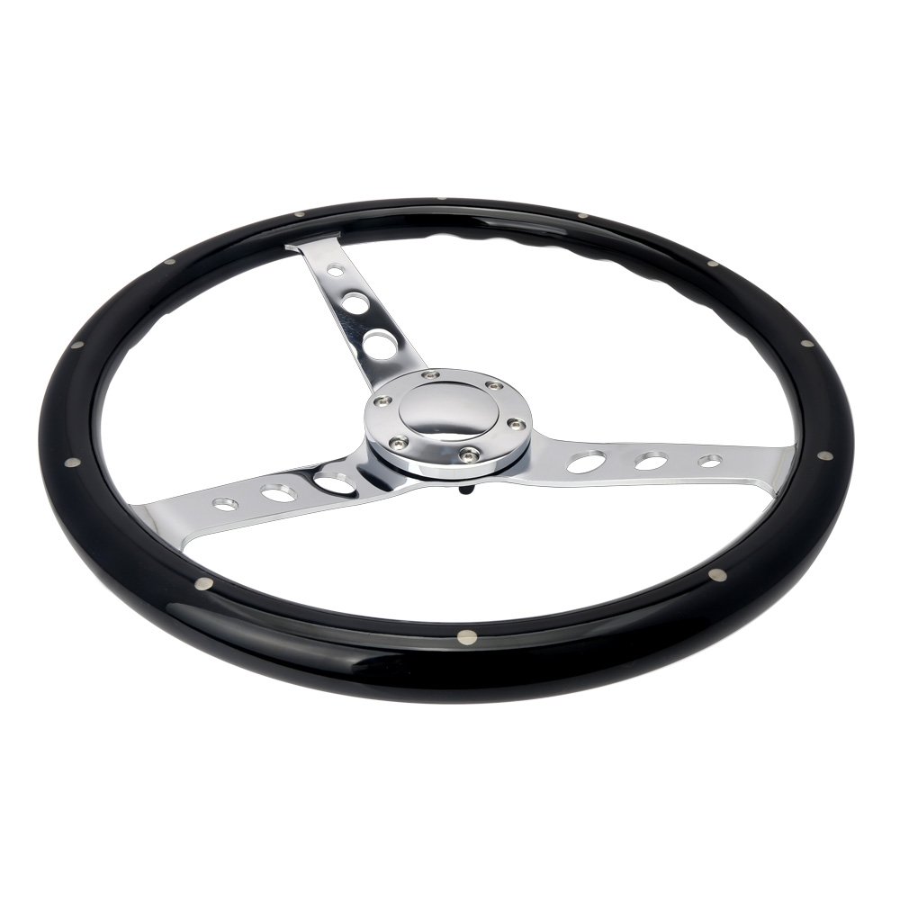 Wood Steering Wheel 380mm in Car Steering Wheel For Classic Car Retro