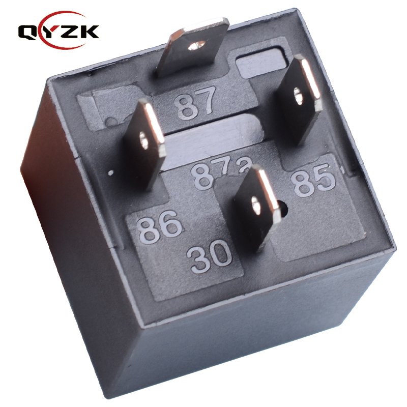 QYZK Daytime Running Light 40A DC 14voltage Load 4pin Car Auto Mirror Folding Rele 24V Automotive Relay for air Conditioner