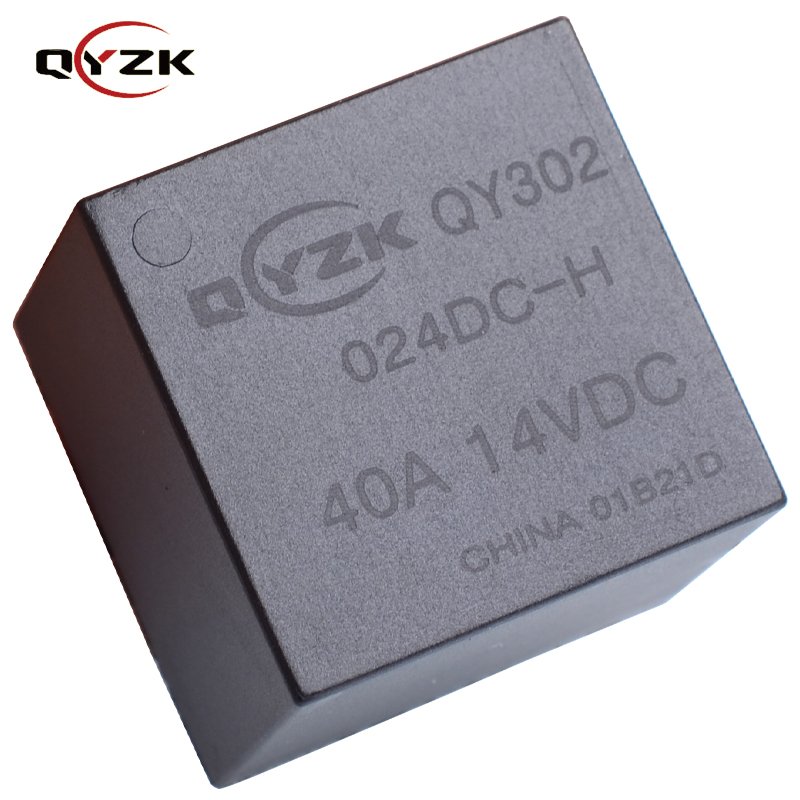 QYZK Daytime Running Light 40A DC 14voltage Load 4pin Car Auto Mirror Folding Rele 24V Automotive Relay for air Conditioner