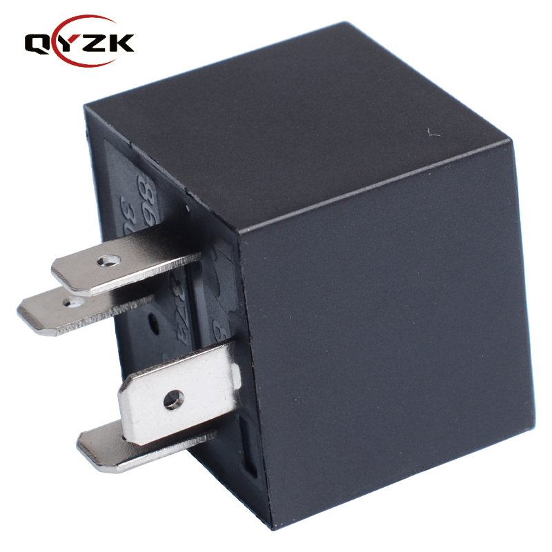 QYZK Daytime Running Light 40A DC 14voltage Load 4pin Car Auto Mirror Folding Rele 24V Automotive Relay for air Conditioner
