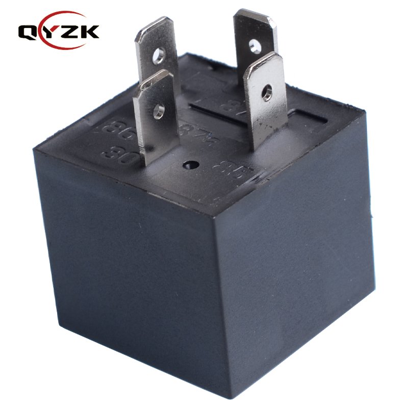 QYZK Daytime Running Light 40A DC 14voltage Load 4pin Car Auto Mirror Folding Rele 24V Automotive Relay for air Conditioner