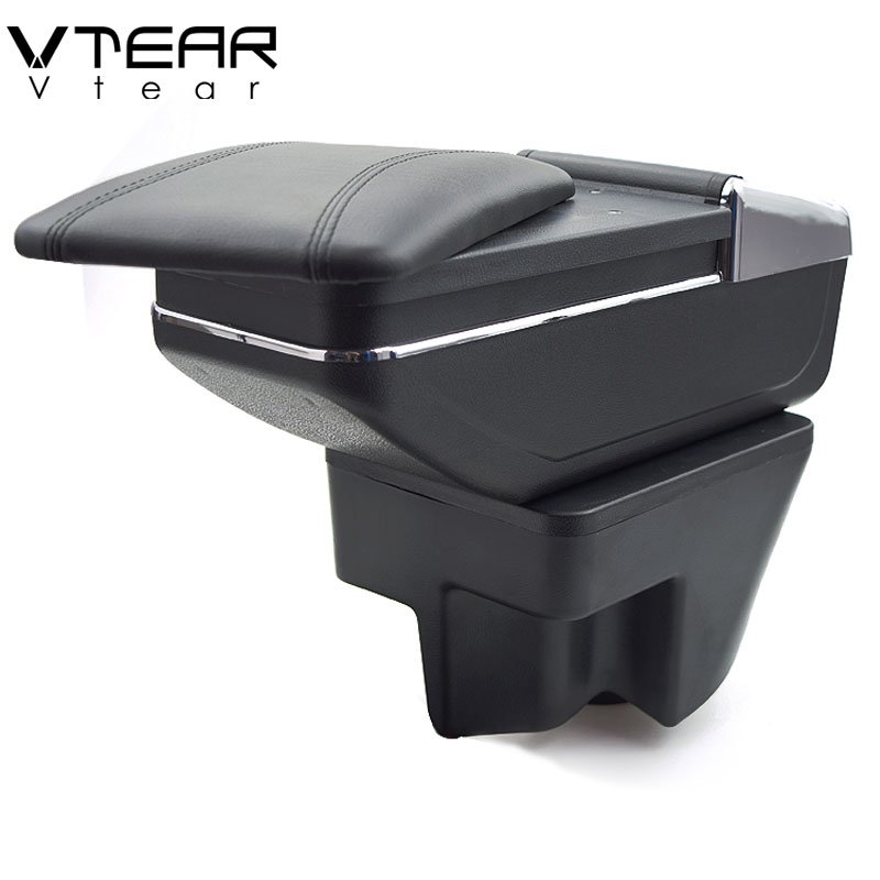Vtear for MG3 Armrest Central Store Content Storage Box Products Interior Arm Rest Car-styling Accessories Part 2010-2016