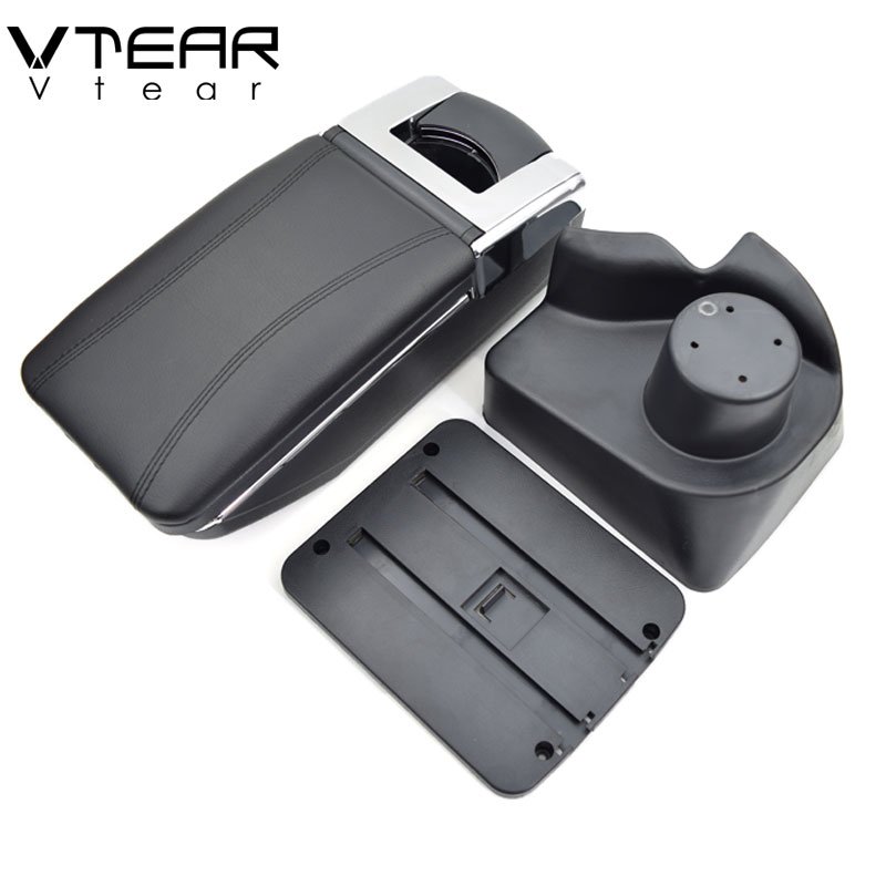 Vtear for MG3 Armrest Central Store Content Storage Box Products Interior Arm Rest Car-styling Accessories Part 2010-2016