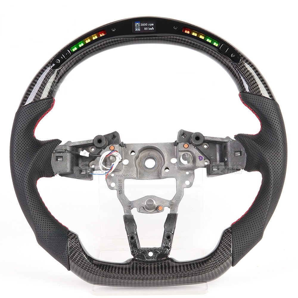 LR AUTO Suitable for Mazda Enxela carbon fiber LED multifunction intelligent steering wheel
