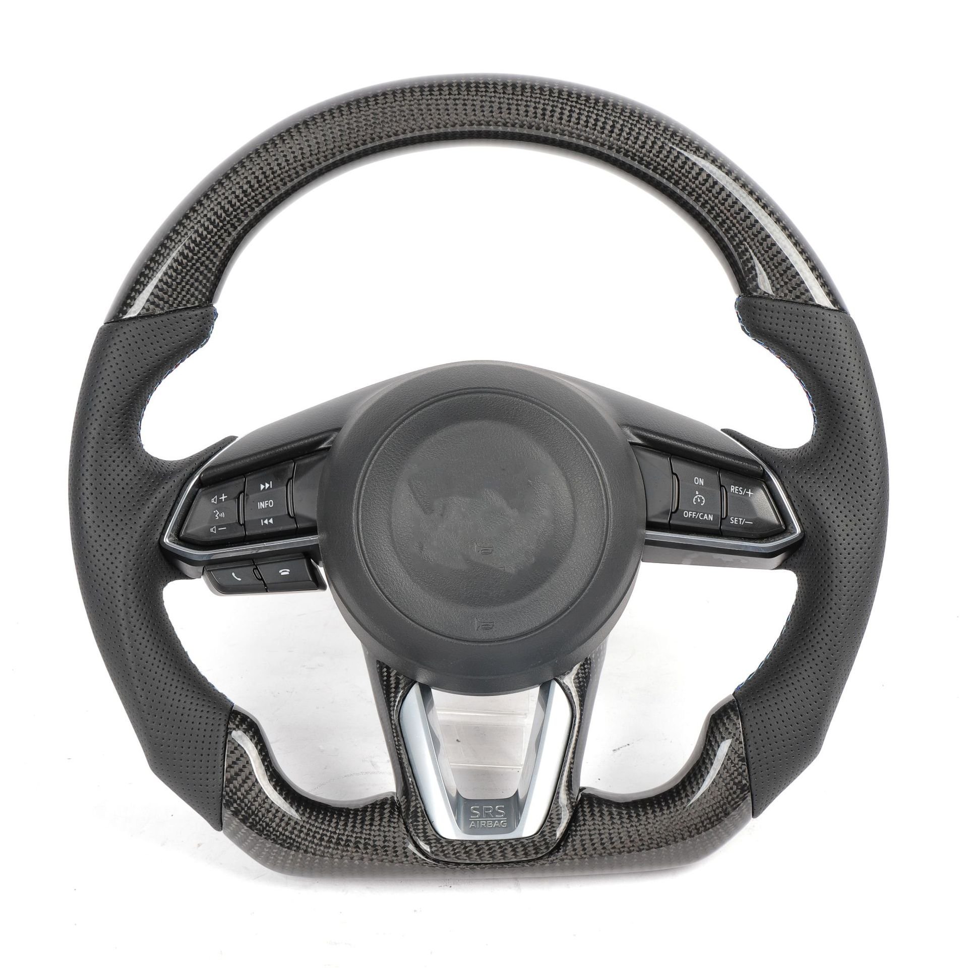 LR AUTO Suitable for Mazda Enxela carbon fiber LED multifunction intelligent steering wheel