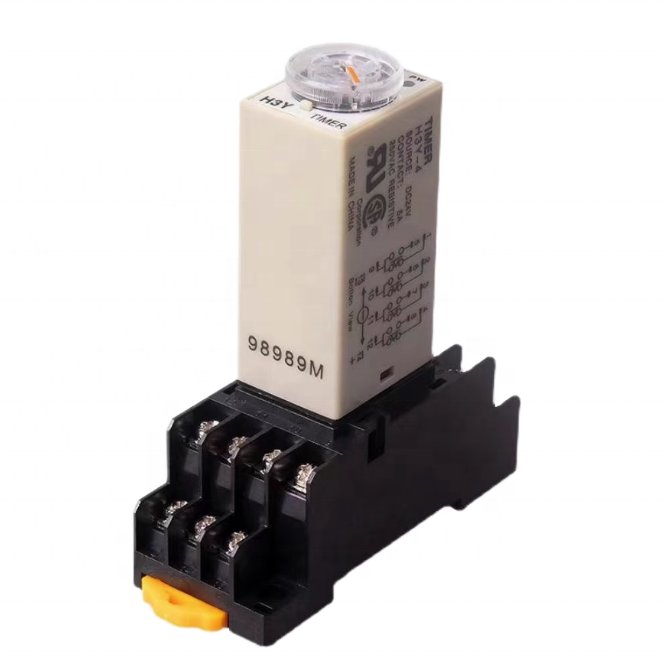 24V Miniature H3Y-2-C & H3Y-4-C Time Control Relay Small Delay Switch with Epoxy Sealed Protection for Auto H3Y Model