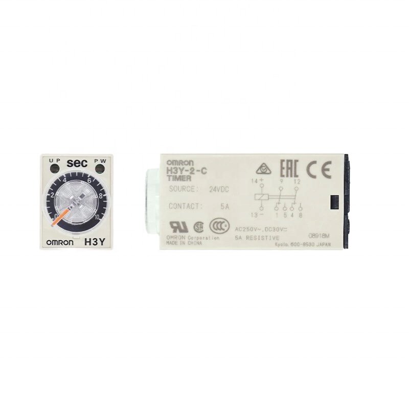 24V Miniature H3Y-2-C & H3Y-4-C Time Control Relay Small Delay Switch with Epoxy Sealed Protection for Auto H3Y Model