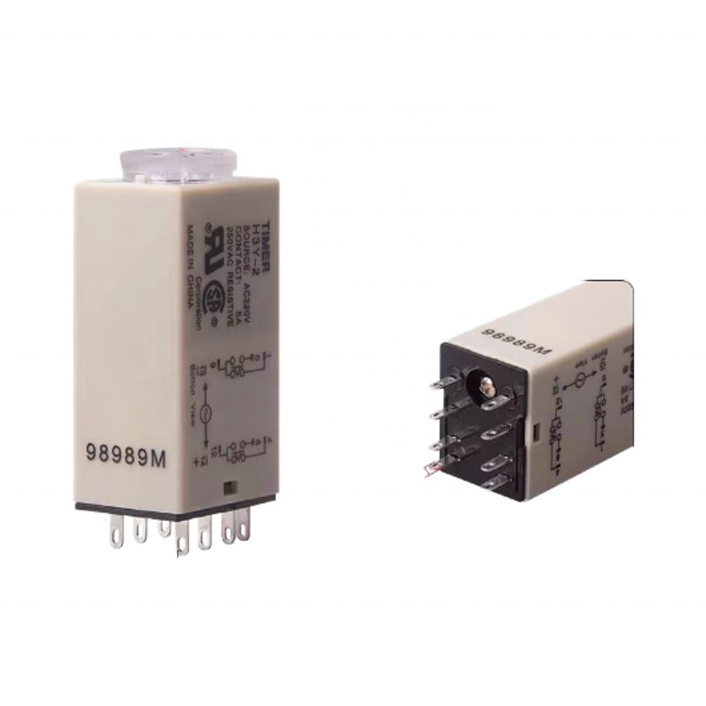 24V Miniature H3Y-2-C & H3Y-4-C Time Control Relay Small Delay Switch with Epoxy Sealed Protection for Auto H3Y Model