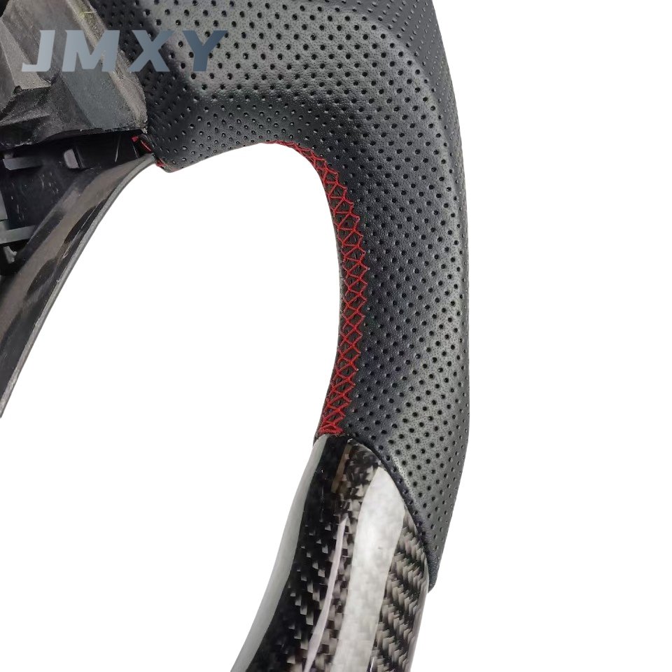 For 2008-2012 Honda S2000 Custom Sports Steering Wheel Perforated Leather with Carbon Fiber Designed