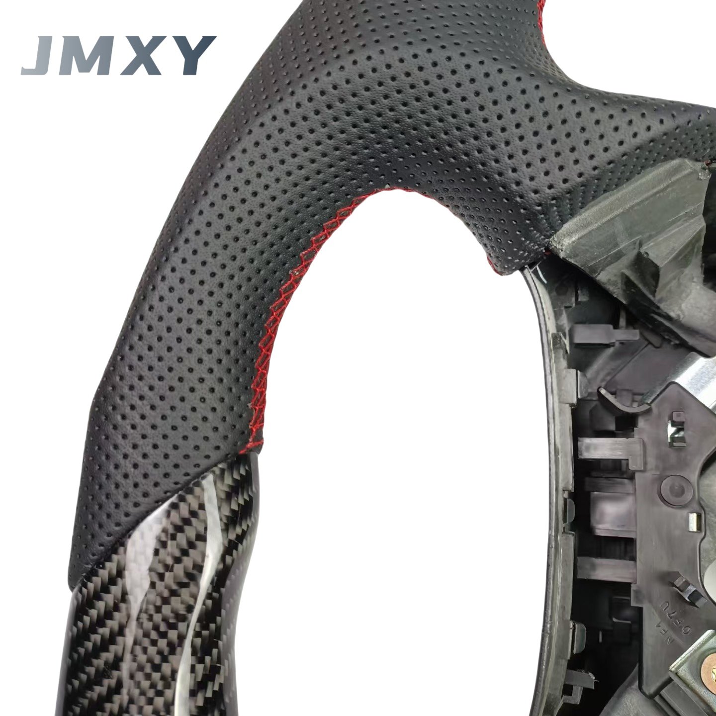For 2008-2012 Honda S2000 Custom Sports Steering Wheel Perforated Leather with Carbon Fiber Designed
